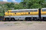 DRGW 5771 is seen on display at the Colorado Railroad Museum